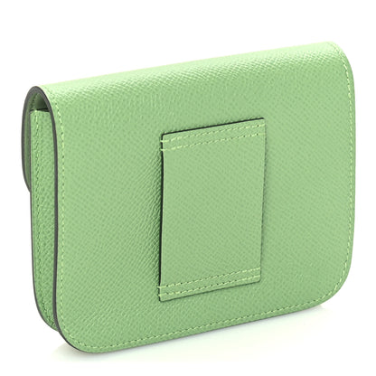Hermes Epsom Constance Slim Wallet Vert Criquet 3 of 6