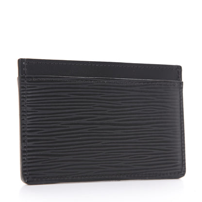 Louis Vuitton Epi Card Holder Black 3 of 7