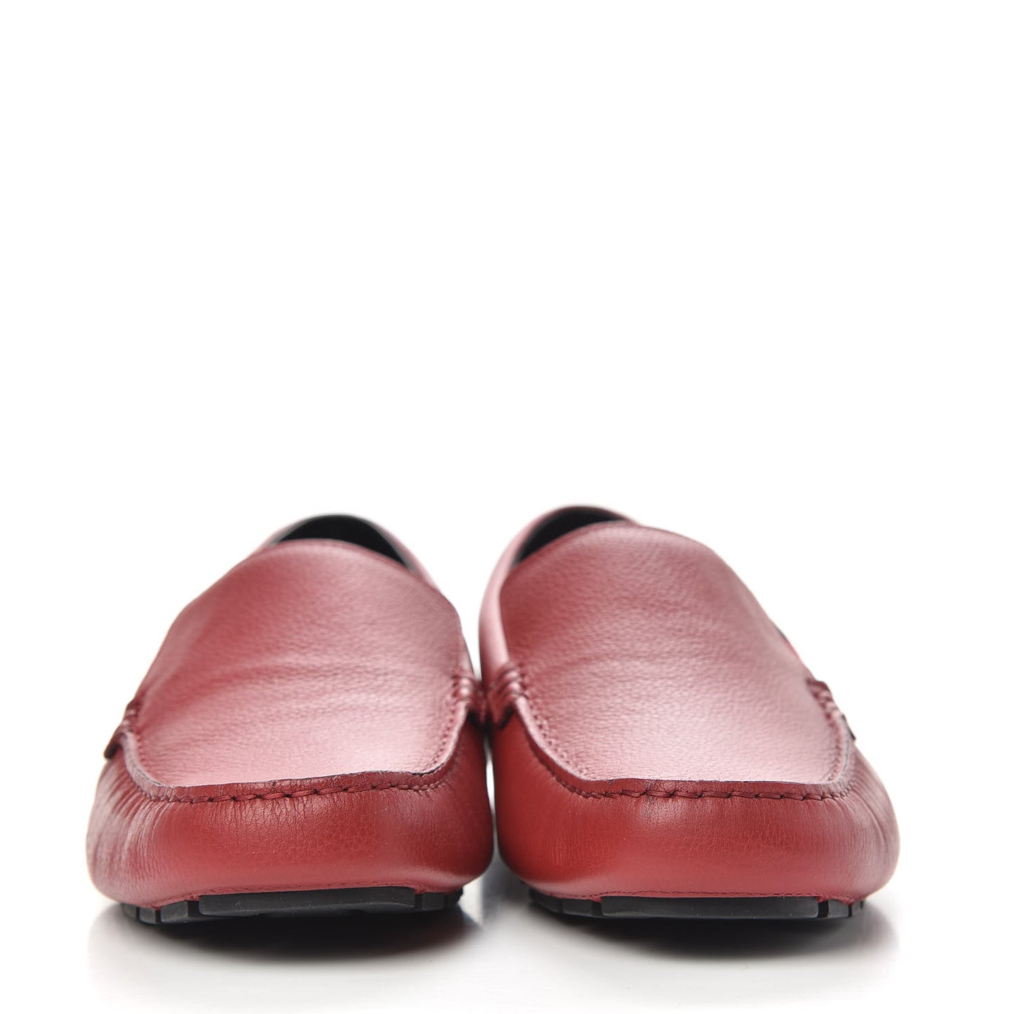 Calfskin Web Mens Driver Loafers 8 Red