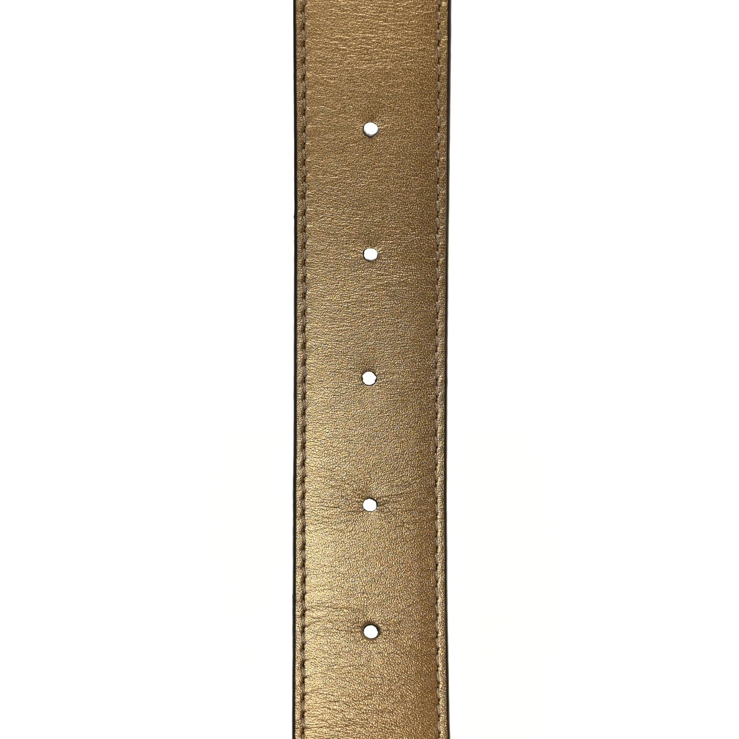 X LOL Monogram Belt 85 34 Gold Silver