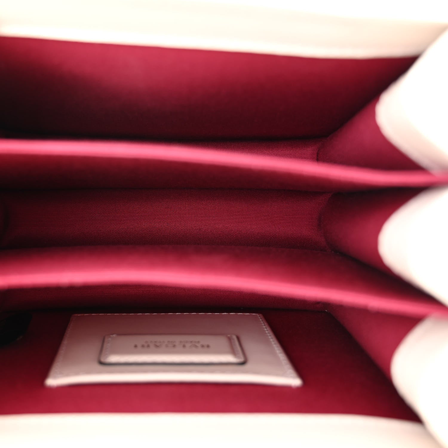 Bulgari Calfskin Serpenti Forever Top Handle White 5 of 9