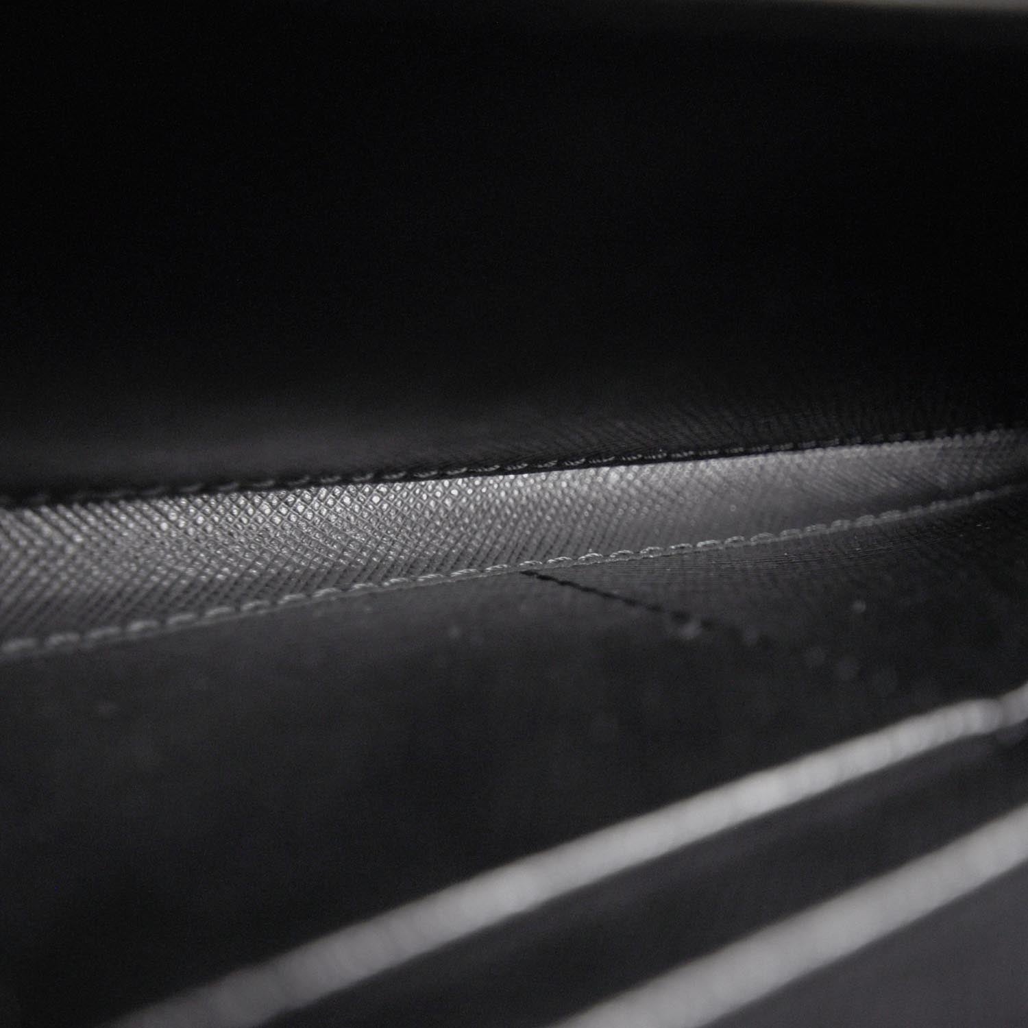 Prada Saffiano Zip Around Wallet Nero 4 of 7