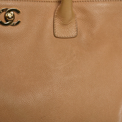 Chanel Calfskin Cerf Executive Shopper Tote Beige 13 of 19