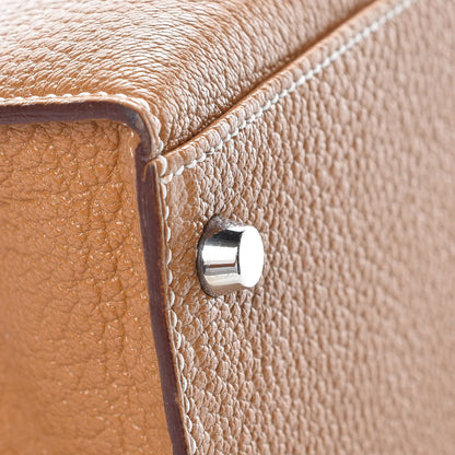 Hermes Chevre De Coromandel Kelly Sellier 32 Gold 10 of 38