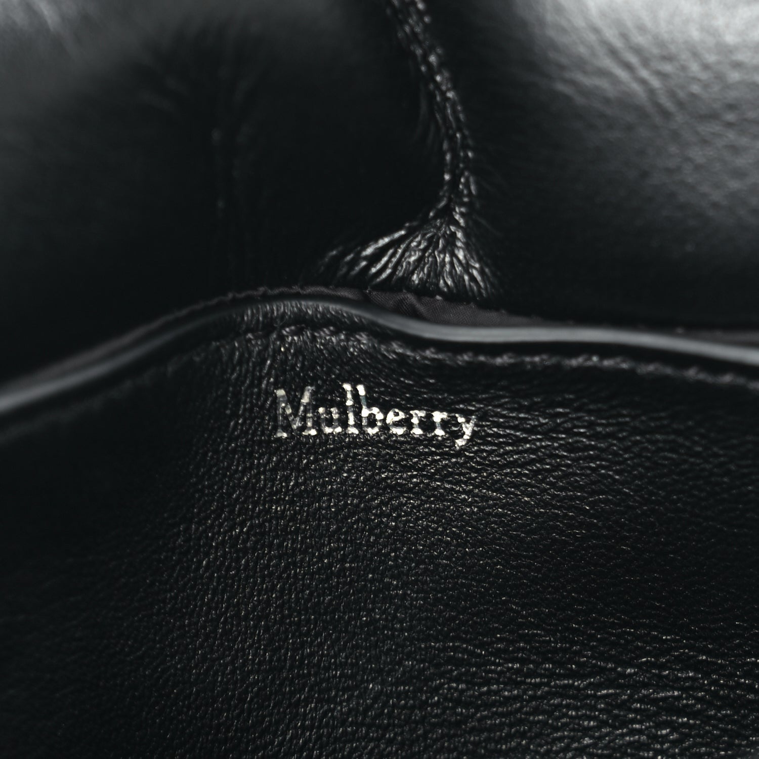 Mulberry Nappa Pillow Quilted Little Softie Bag Black 5 of 6