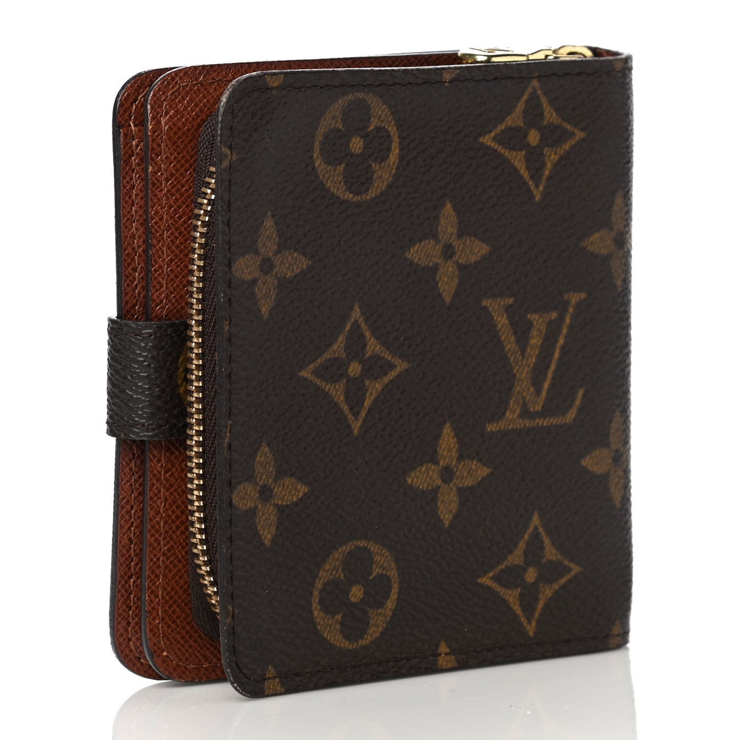 Monogram Compact Zippe Zipped Wallet