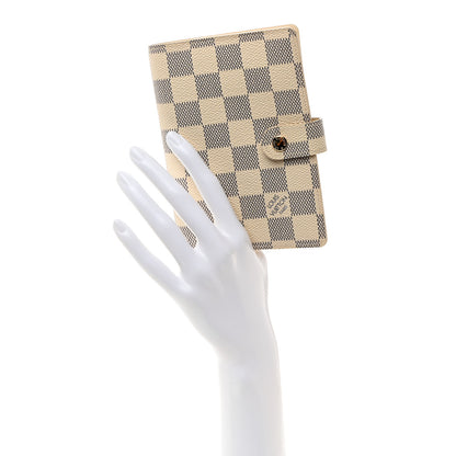 Louis Vuitton LOUIS VUITTON Damier Azur Small Ring Agenda Cover 2 of 8