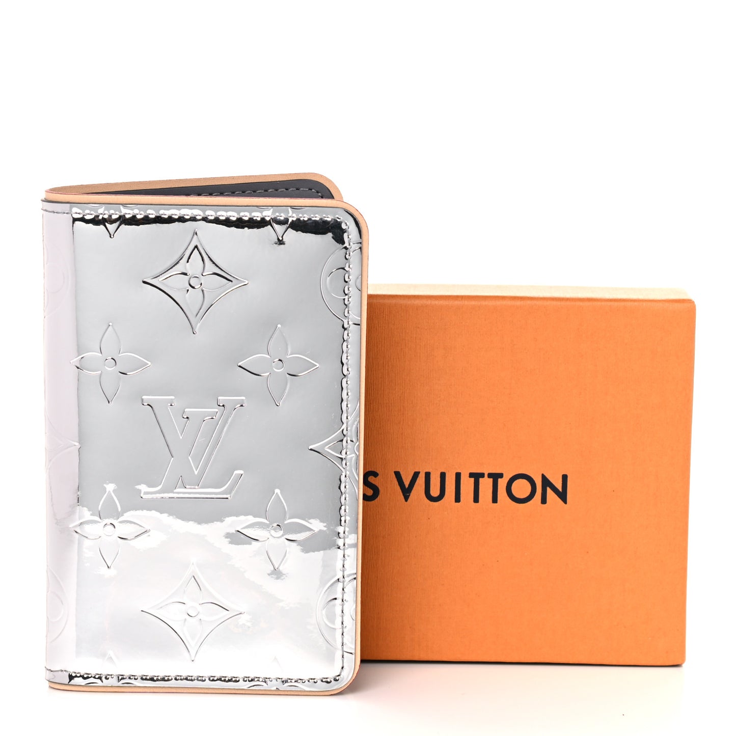 Monogram Mirror Slender Pocket Organizer