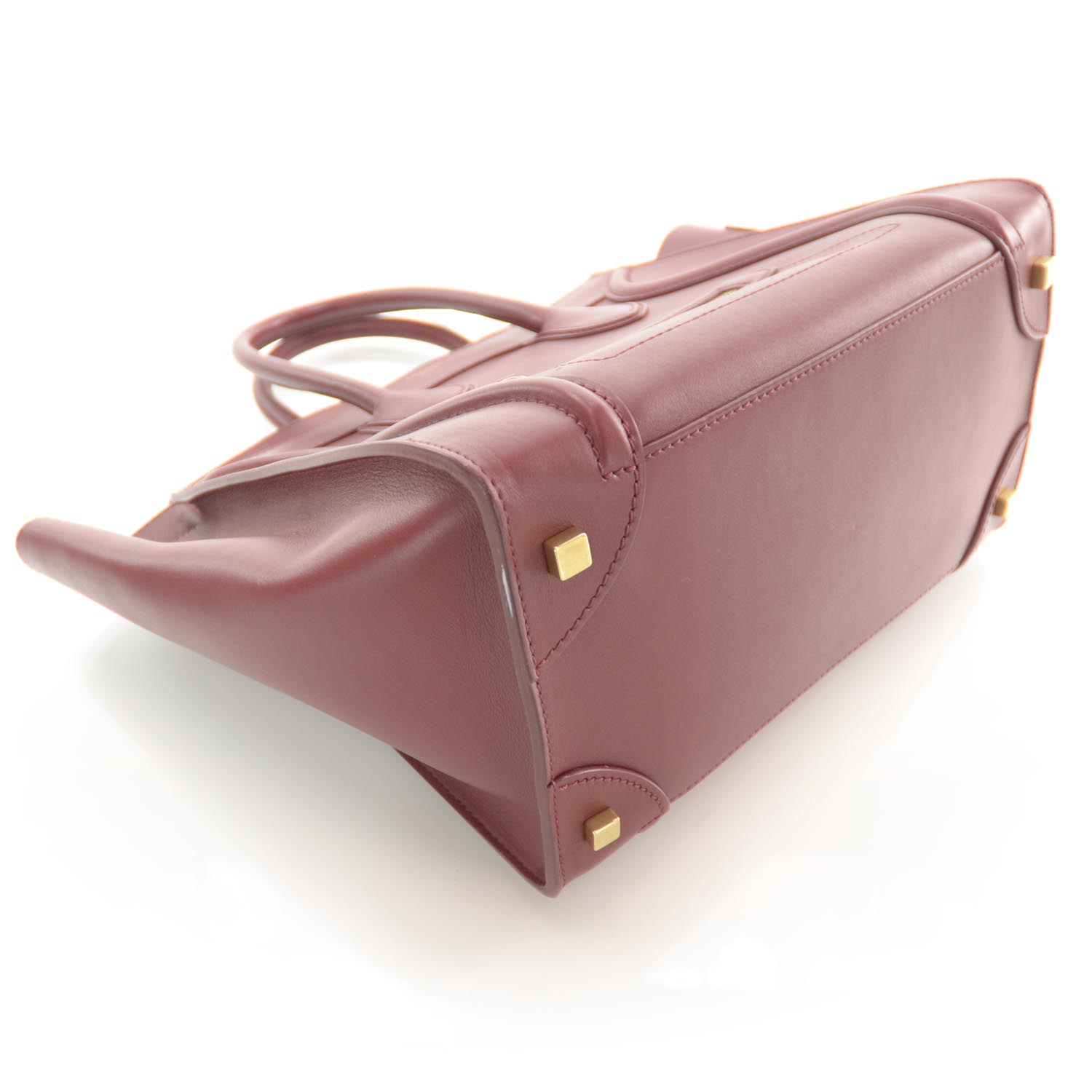 Celine Smooth Calfskin Mini Luggage Bag Red 4 of 7