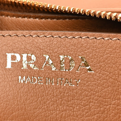 Prada Soft Calfskin Large Shoulder Bag  Caramel 5 of 8