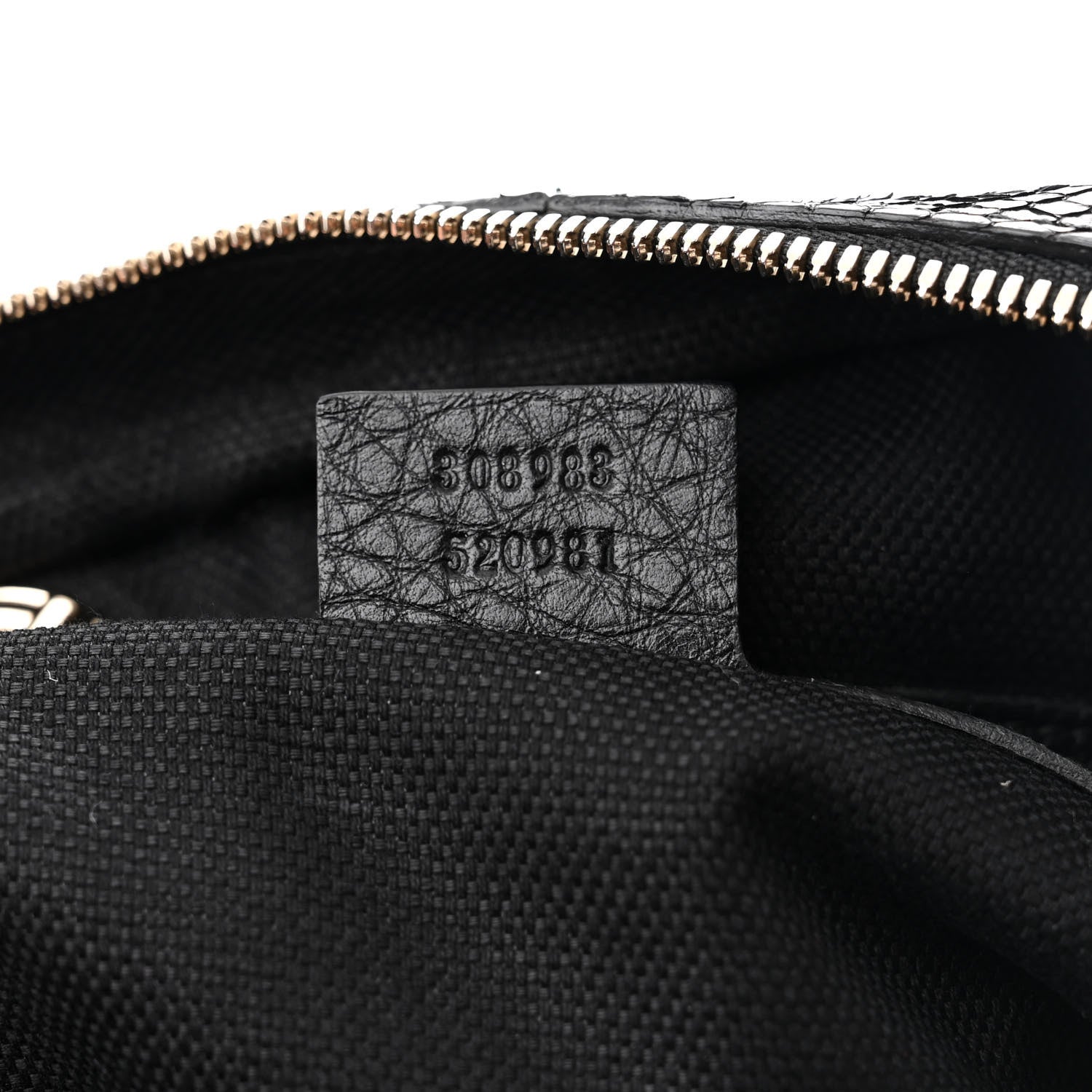 Gucci Snakeskin Small Soho Bowler Black 7 of 10