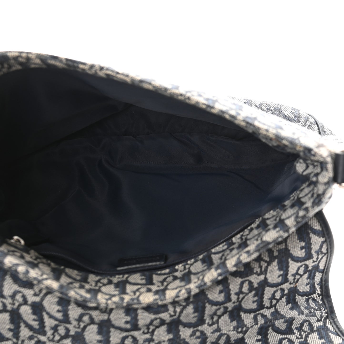 Monogram Flap Messenger Navy Blue