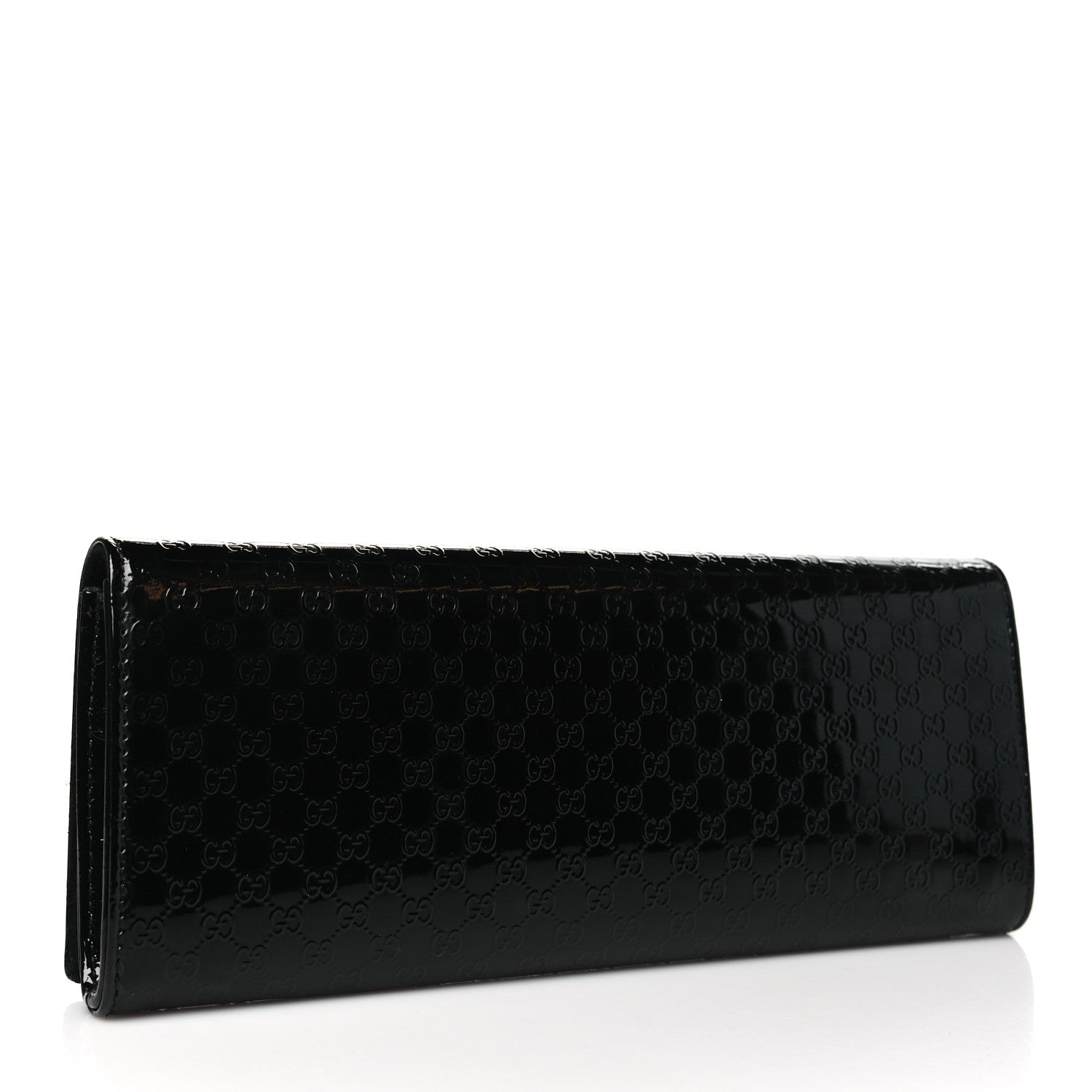 Gucci Patent Microguccissima Small Broadway Clutch Black 3 of 8