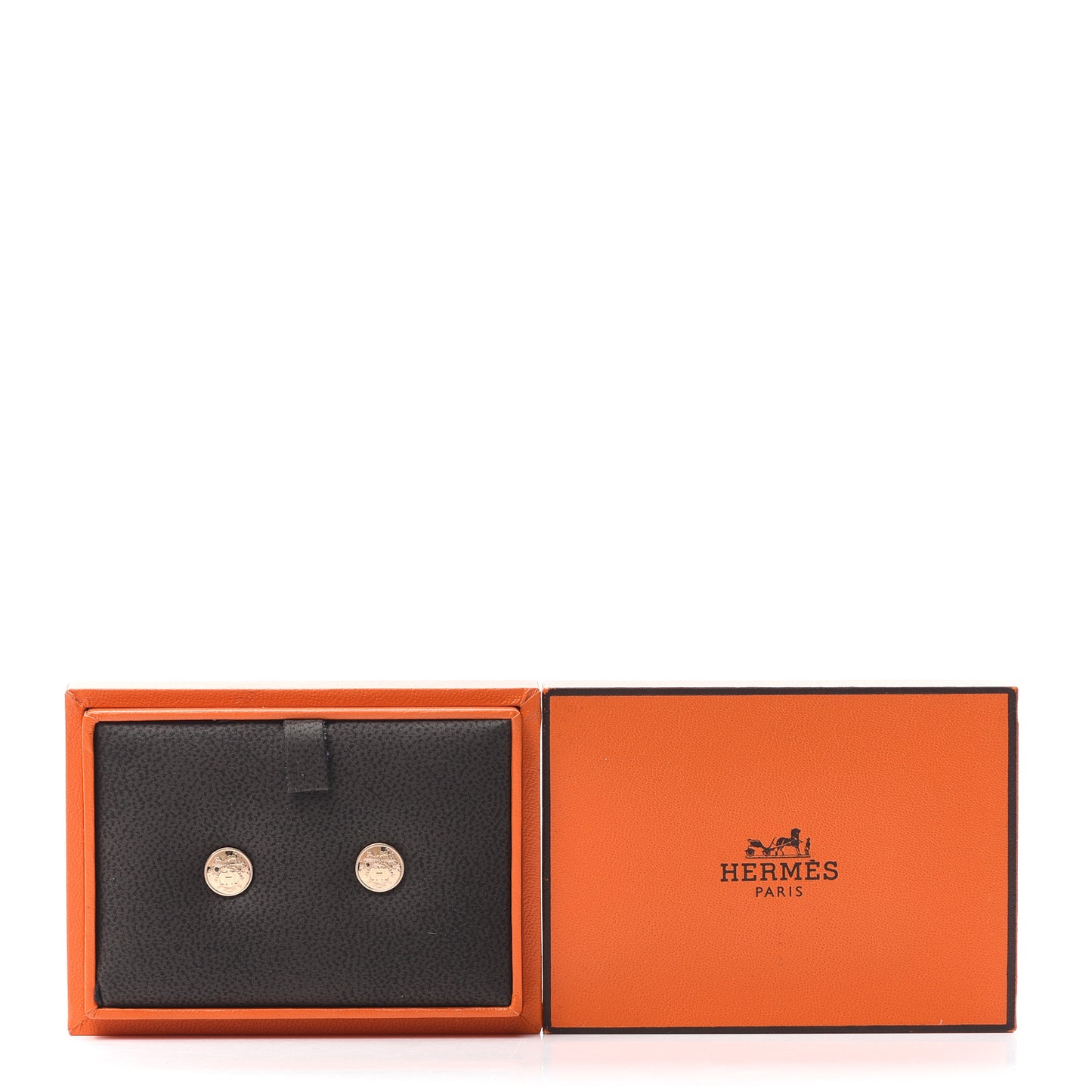 18K Rose Gold TPM Ex-Libris Stud Earrings