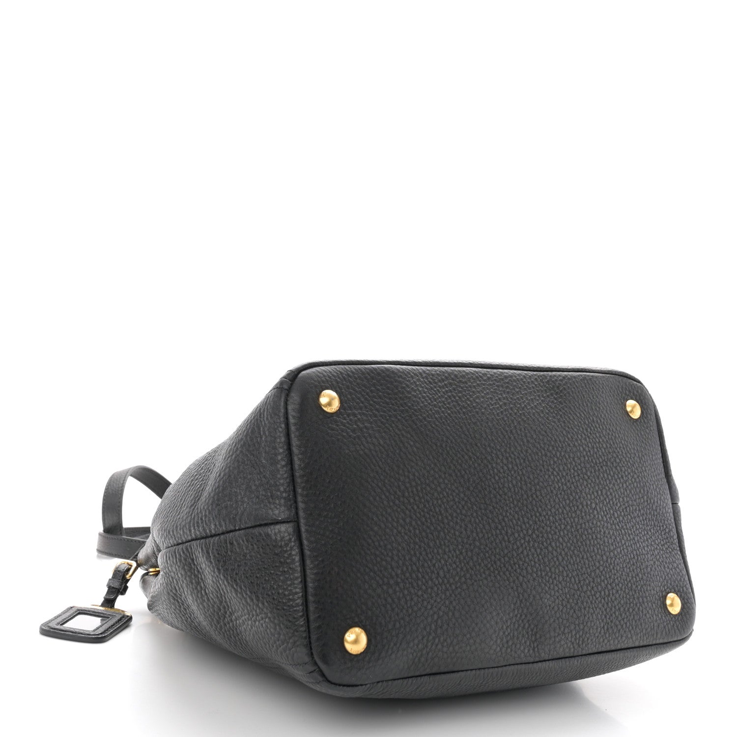 Prada Vitello Daino Tote Black 5 of 10