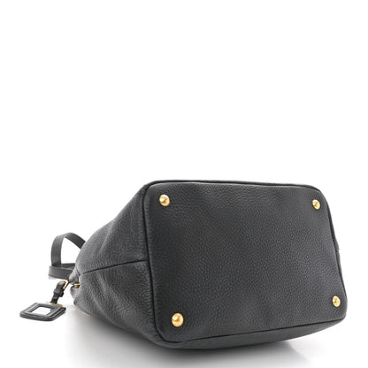 Prada Vitello Daino Tote Black 5 of 10