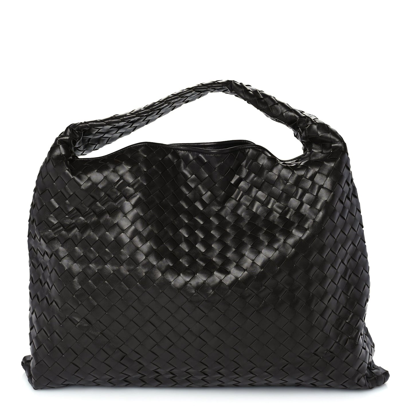 Calfskin Intrecciato Large Hop  Fondant