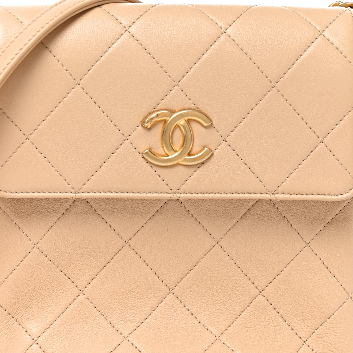 Chanel Calfskin Quilted Pearl Small Hobo Bag Beige 8 of 10