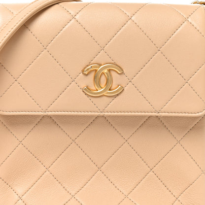 Chanel Calfskin Quilted Pearl Small Hobo Bag Beige 8 of 10