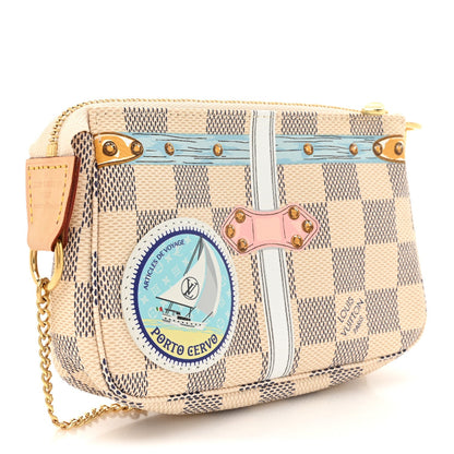 Louis Vuitton Damier Azur Summer Trunks Porto Cervo Mini Pochette Accessories 3 of 7