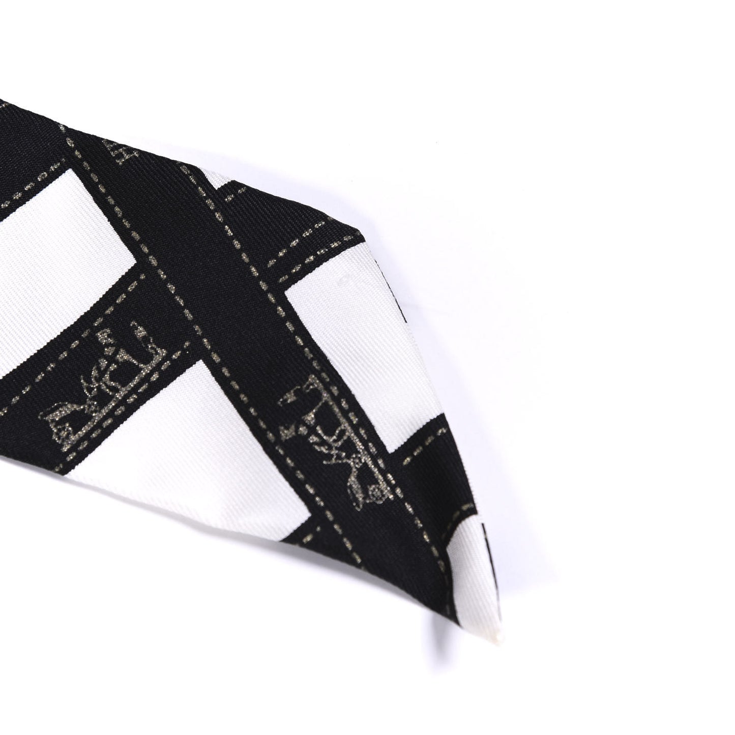 Silk Bolduc Twilly White Black