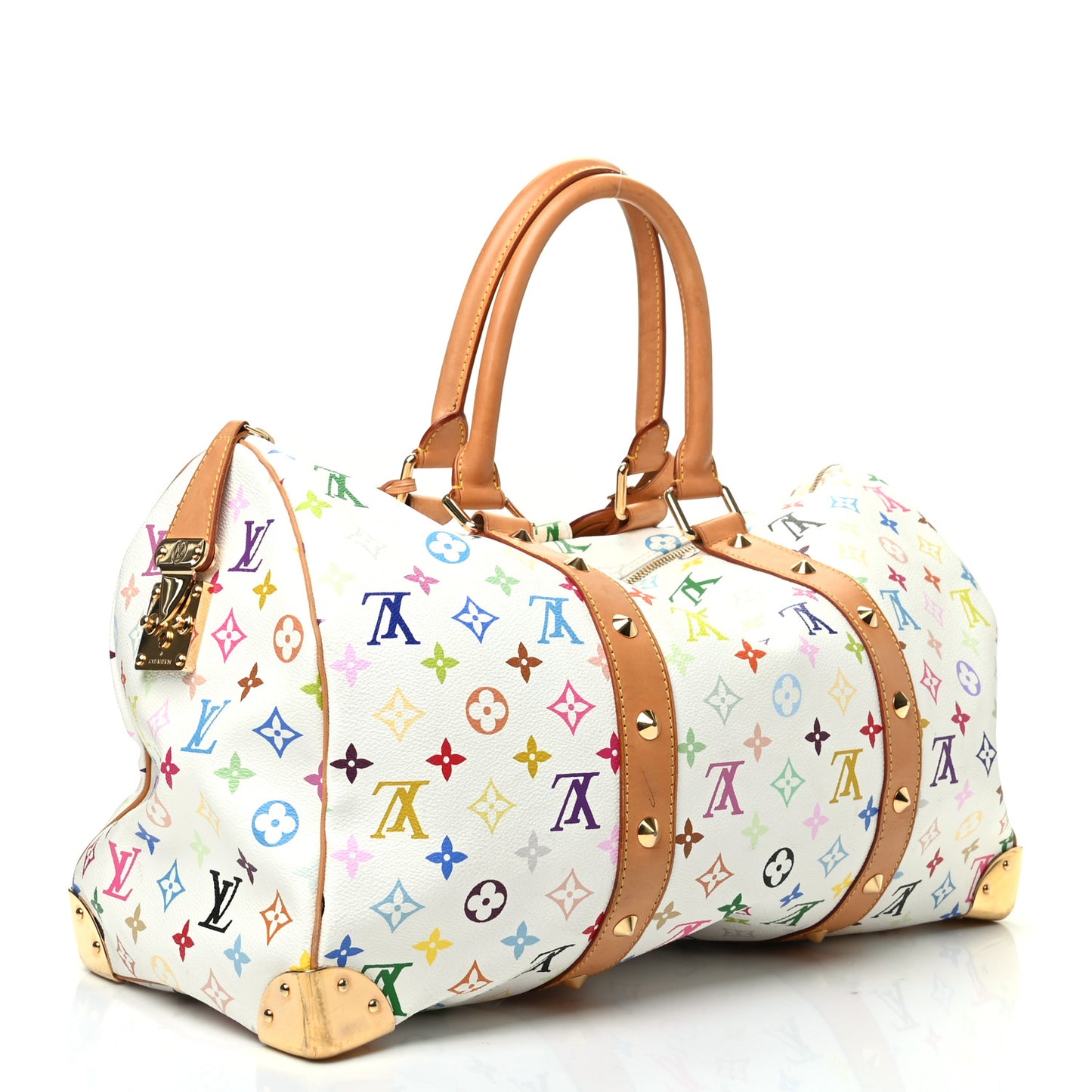 Monogram Multicolor Keepall 45 White