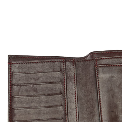 Chanel Lambskin Quilted Large Gusset Flap Wallet Black 9 of 18