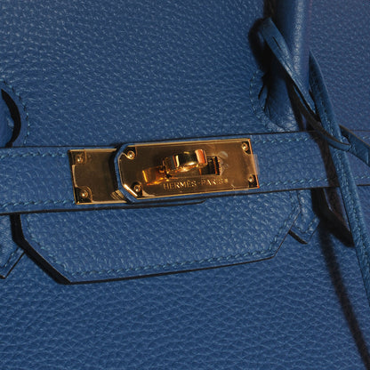 Hermes Togo Birkin 35 Bleu de Galice 8 of 9