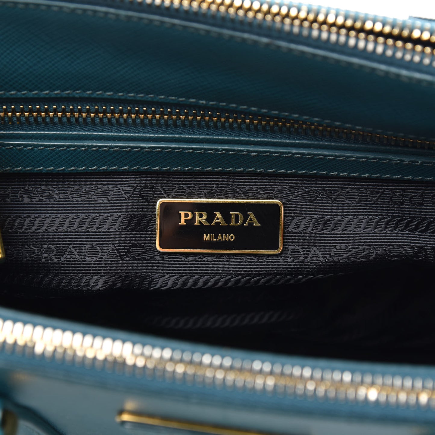 Saffiano Lux Mini Galleria Double Zip Tote Ottanio