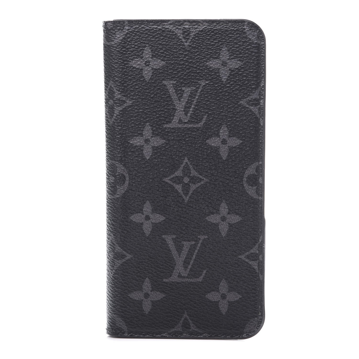 Louis Vuitton Monogram Eclipse iPhone XS Max Folio Case 1 of 7