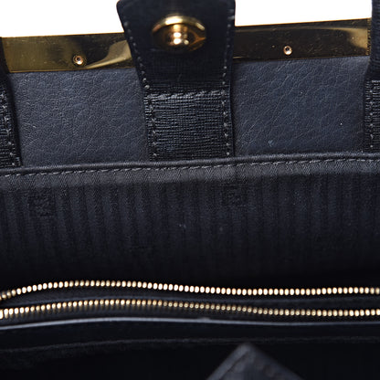 Fendi Vitello Elite Petite 2Jours Tote Black 9 of 13
