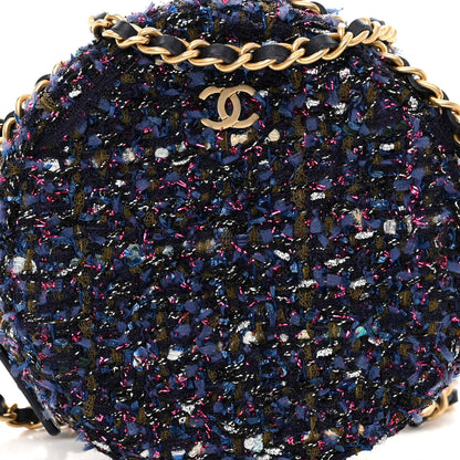 Chanel Tweed Round Clutch With Chain Multicolor 8 of 11