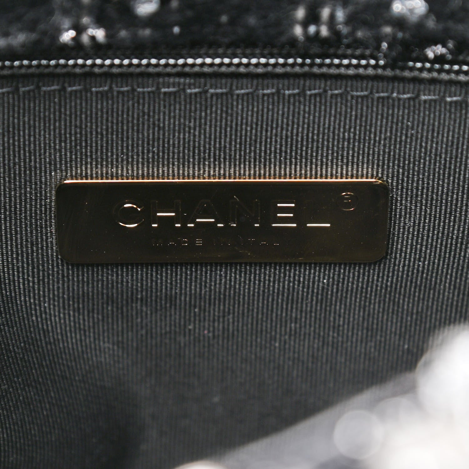 Chanel Tweed Quilted Large Chanel 19 Flap Black Silver Ecru 7 of 8