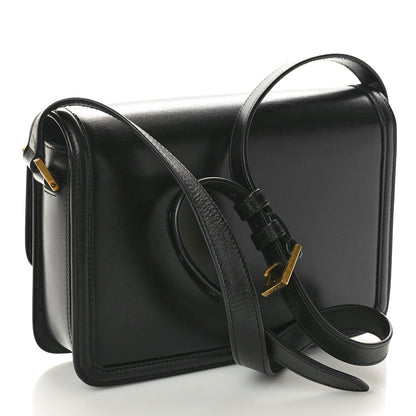 Saint Laurent Box Calfskin Monogram Medium Solferino Satchel Black 3 of 9