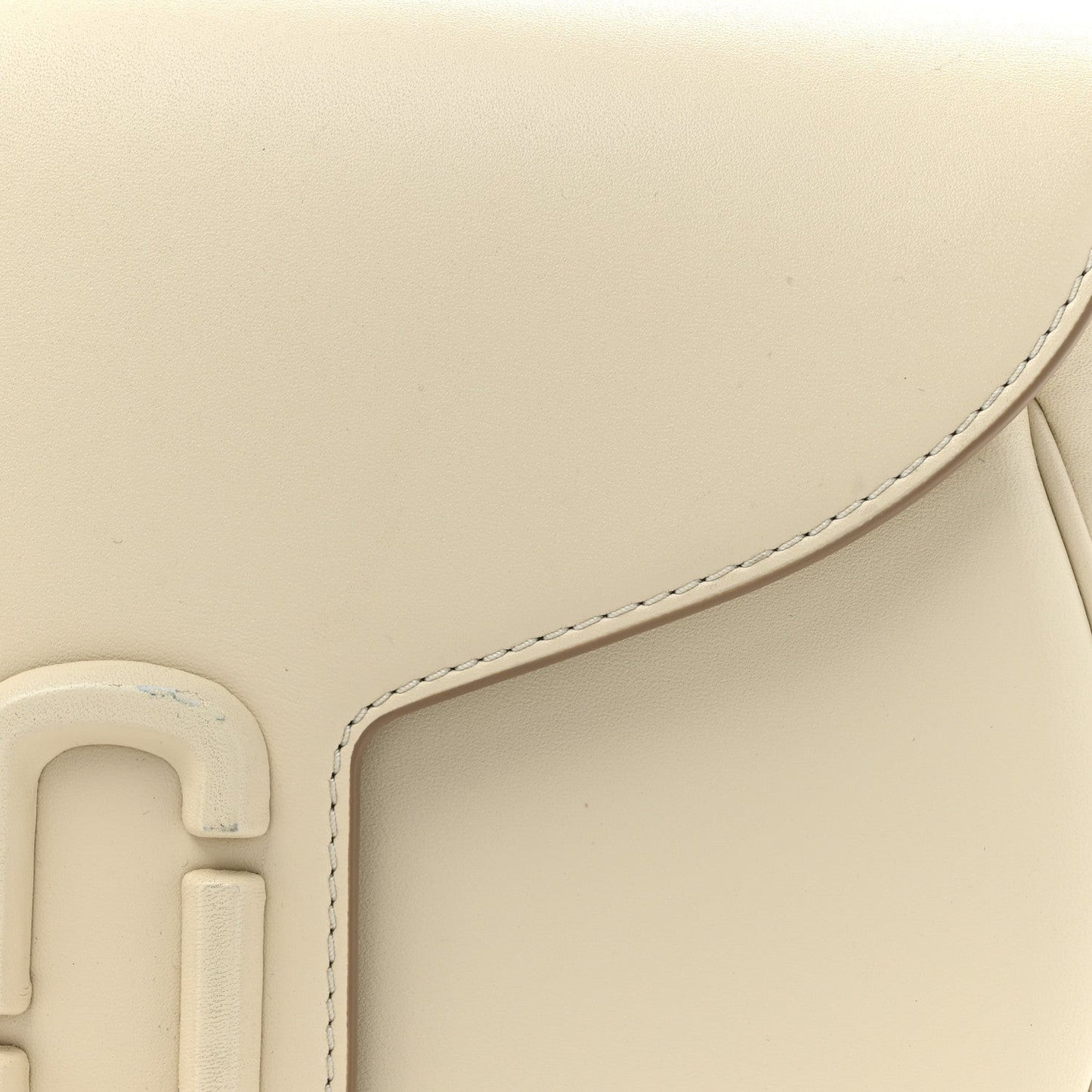 Calfskin Large The Covered J Marc Saddle Cloud White