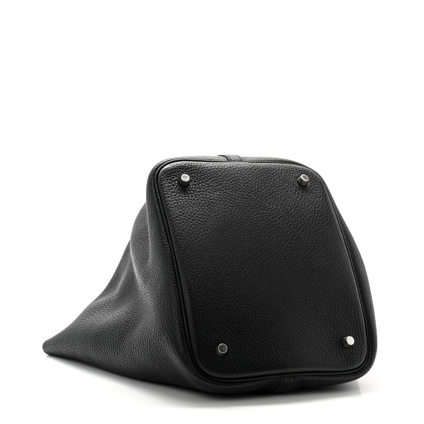 Taurillon Clemence Swift Eclat Picotin Lock 22 MM Black Toffee