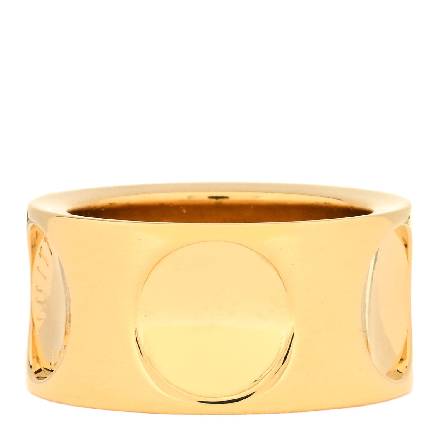 Louis Vuitton 18K Yellow Gold Diamond Empreinte Ring 48 4.5 3 of 4