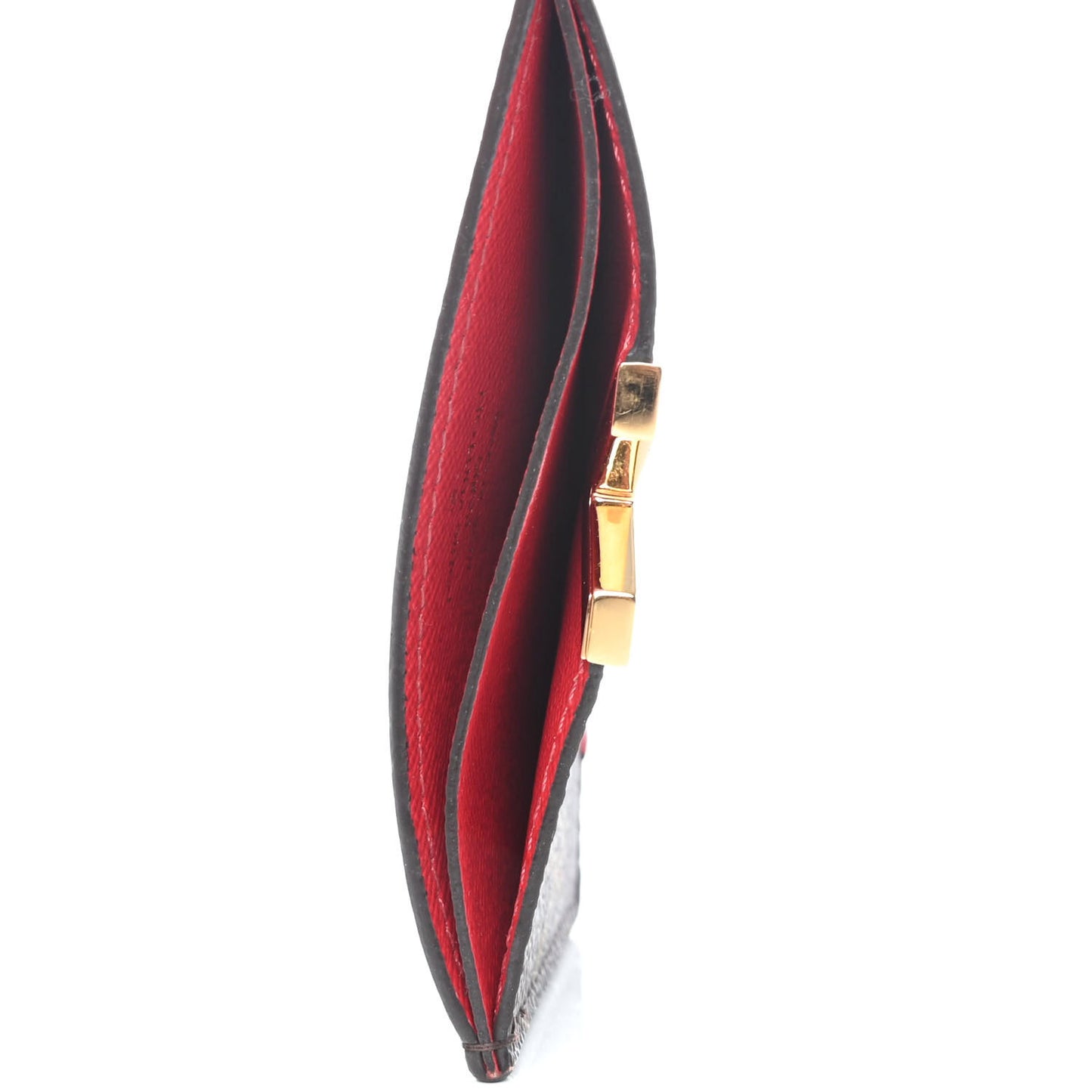 Calfskin Monogram Kimono Tote Card Holder Cherry