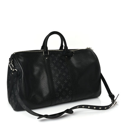 Louis Vuitton Taiga Monogram Eclipse Keepall Bandouliere 50 2 of 8