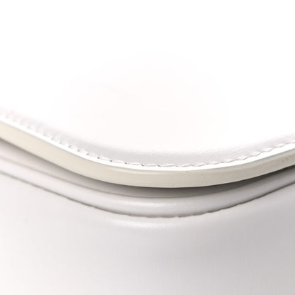 Celine Shiny Calfskin Medium Triomphe White 10 of 14