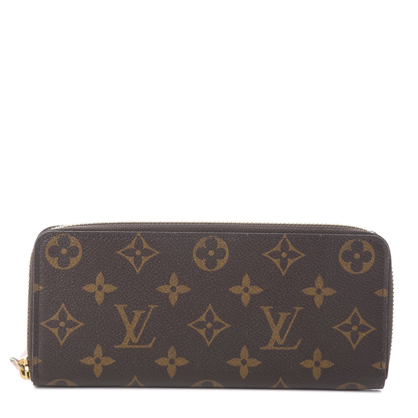 Monogram Clemence Wallet Rose Ballerine