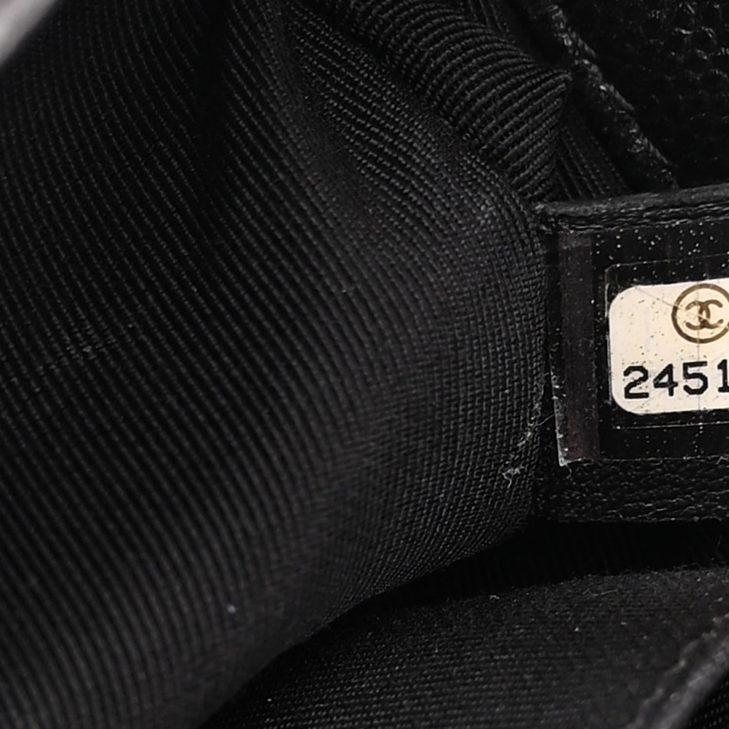 Chanel Caviar Chevron Quilted Small Boy Flap Black 7 of 10