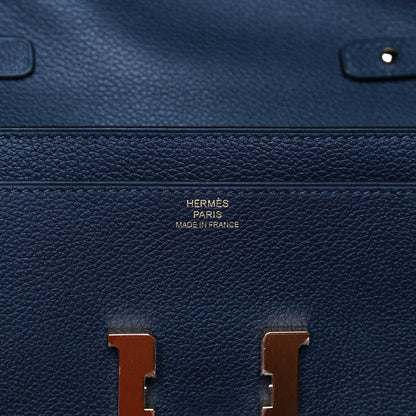 Hermes Evercolor Constance Wallet To Go Bleu Nuit 6 of 12