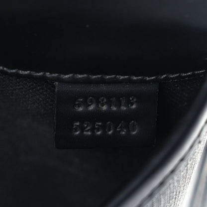 Gucci GG Supreme Monogram Web Slim Belt Bag Black Grey 6 of 9