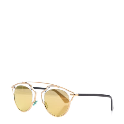 Christian Dior Mirrored So Real Sunglasses Gold 1 of 7
