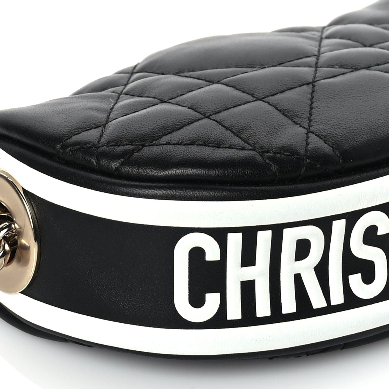 Christian Dior Lambskin Cannage Micro Dior Vibe Hobo Bag Black 7 of 8