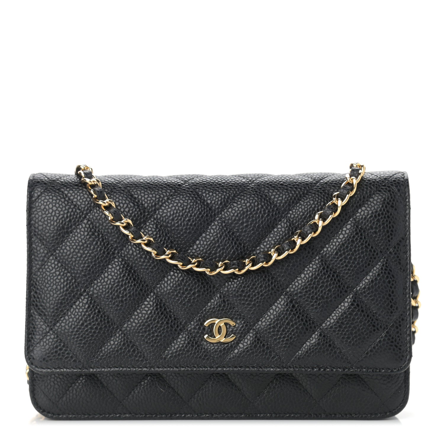 Chanel Caviar Quilted Wallet On Chain WOC Black 1 of 11