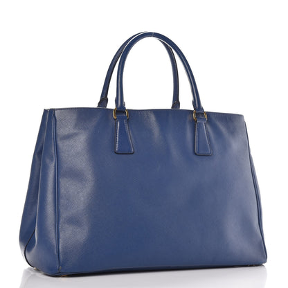 Prada Saffiano Lux Large Tote Bluette 3 of 16