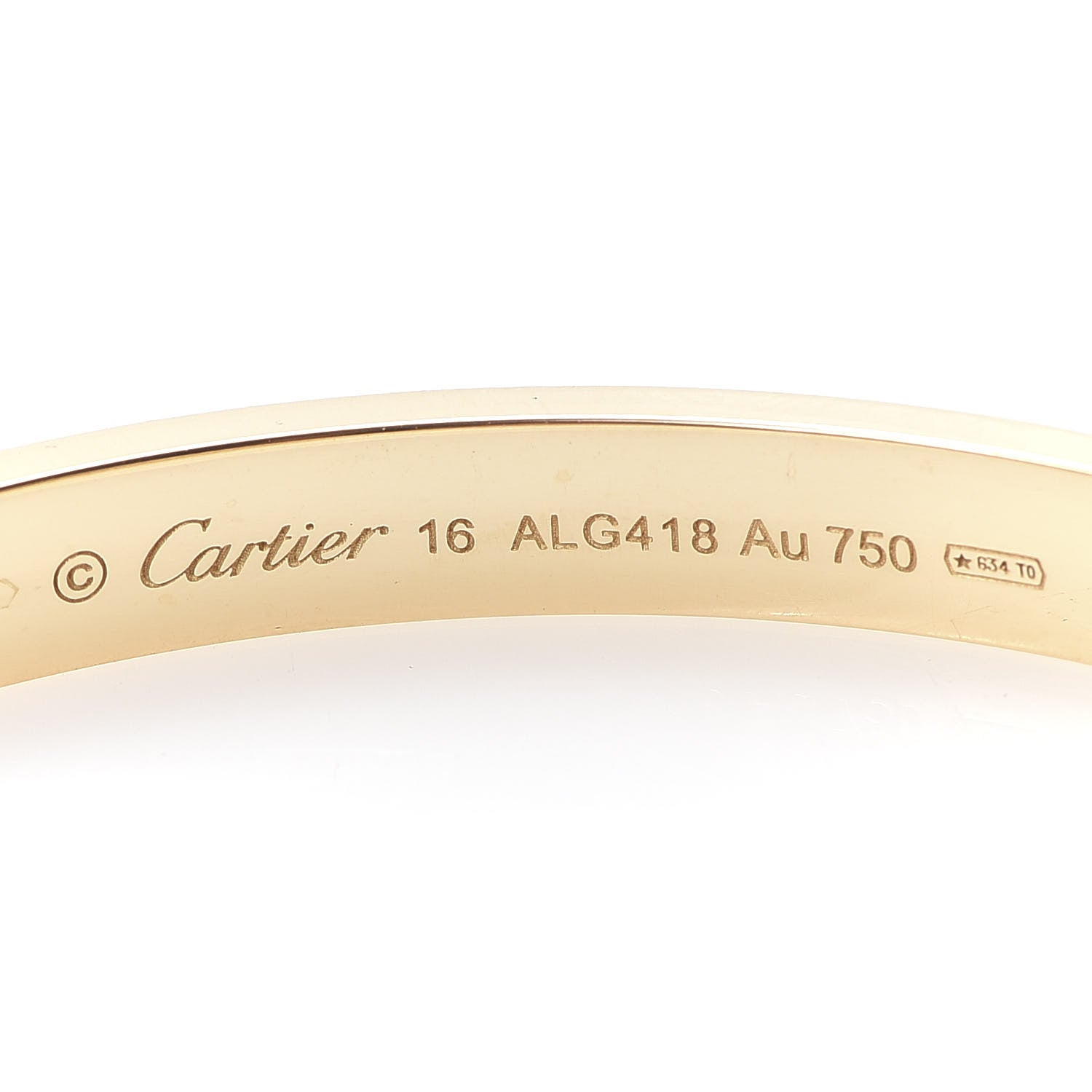 Cartier 18K Yellow Gold LOVE Bracelet 16 4 of 6
