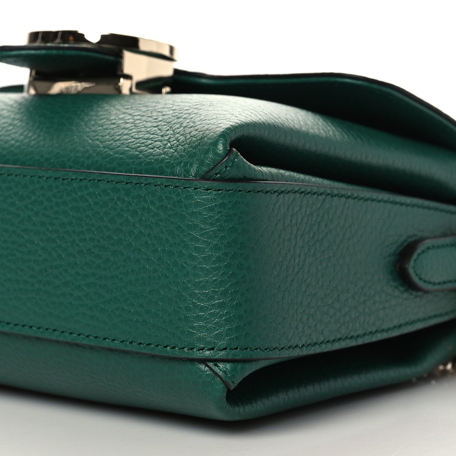 Gucci Dollar Calfskin Interlocking G Crossbody Bag Emerald 10 of 10